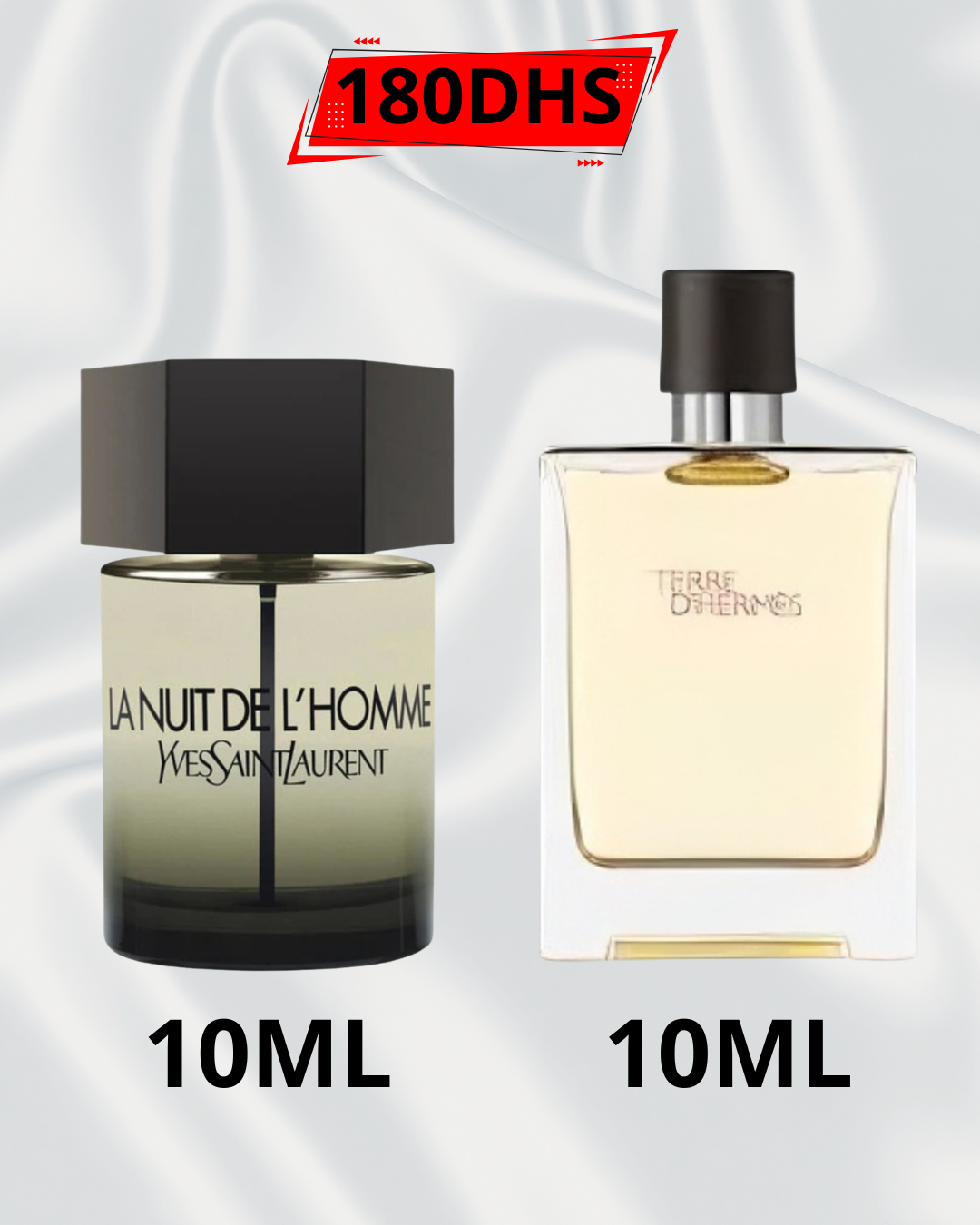 PACK 10ML LA NUIT DE L'HOMME +10ML TERRE D'ERMES EDT