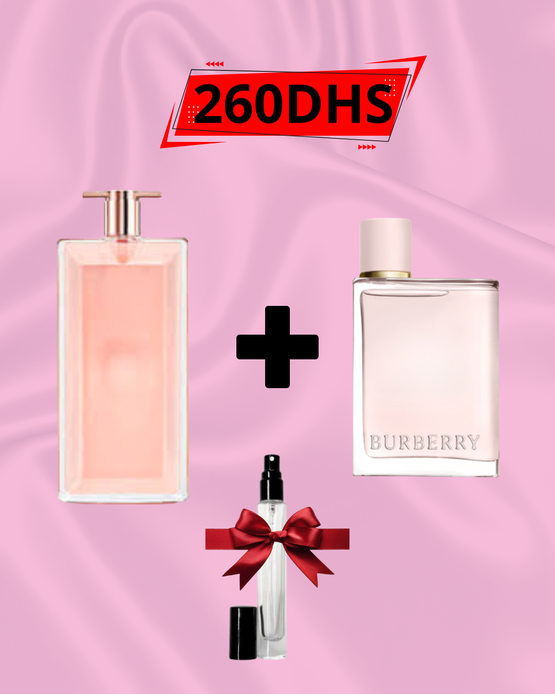 PACK 10ML IDOLE 10ML BURBERRY HER DECANTE GRATUIT